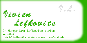 vivien lefkovits business card